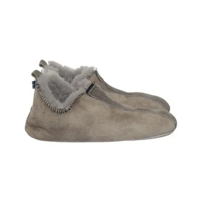 Slippers (Gray) from Peer of Sweden Leather, Wool