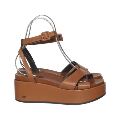 Sleehakken (Bruin) van Weekend MaxMara Leer