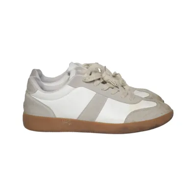 Sneakers (White, Gray) Leather