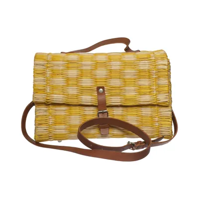 Sac à bandoulière (Jaune, Beige, Marron) de Christophe Sauvat