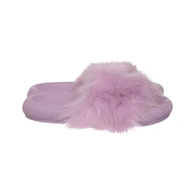 Slip-ins (Purple) from NLY Shoes Faux fur, Polyurethane