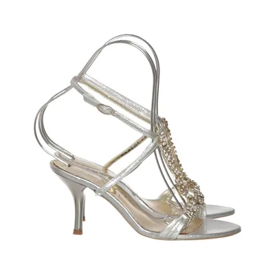 Sandales à talons hauts (Argent) de Catwalk