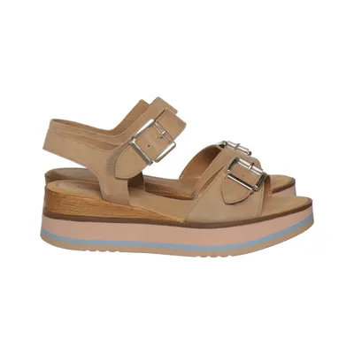 Sandalen (Beige, Roze, Blauw) van Gabor Leer