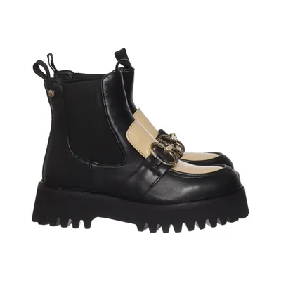 Chelsea boots (Svart, Beige) från Copenhagen Shoes Skinn