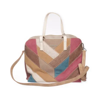 Handbag (Brown, Multicolored) from Desigual