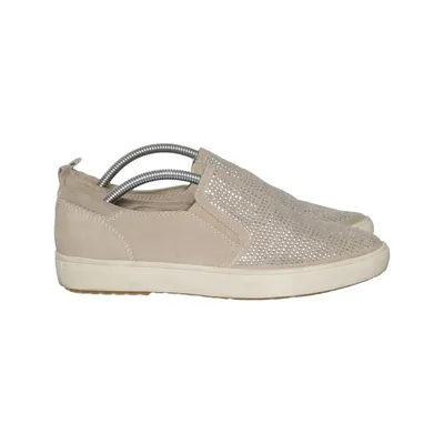 Slip-ons (Beige) from Tamaris Leather