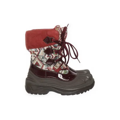 Laced boots (Gray, Red) from Ilse Jacobsen Acrylic, Polyester
