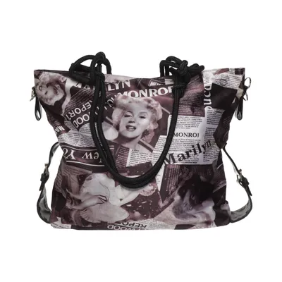 Handbag (Black, White)