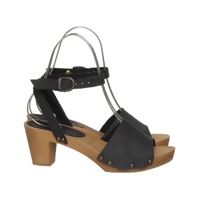 Clogs (Black, Brown) from Sanita Leather