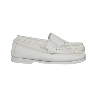 Moccasins (White) from Coconel Leather