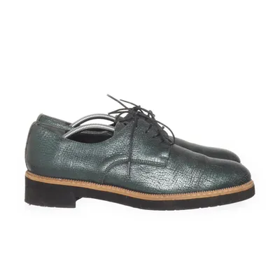 Derby schoenen (Petrol) van Jhay Leer