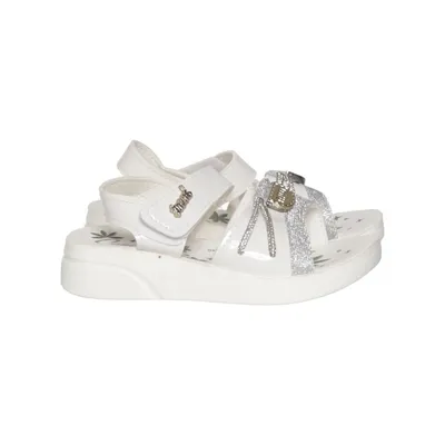 Sandals (White, Silver) from Camilla Polyurethane
