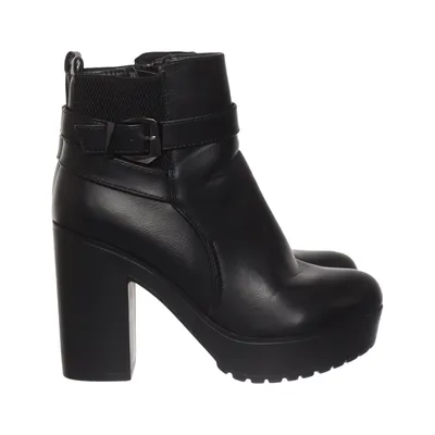 Heeled boots (Black) from Super Mode