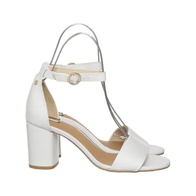 High heel sandals (White) from Agnes Cecilia Leather