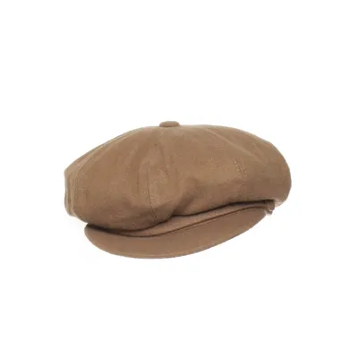 Newsboy cap (Brun) från Superfine Kashmir, Polyamid, Ull