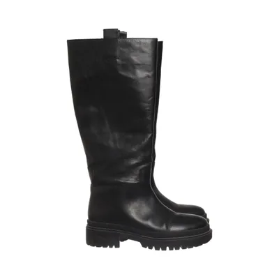 Boots (Black) from H&M Leather