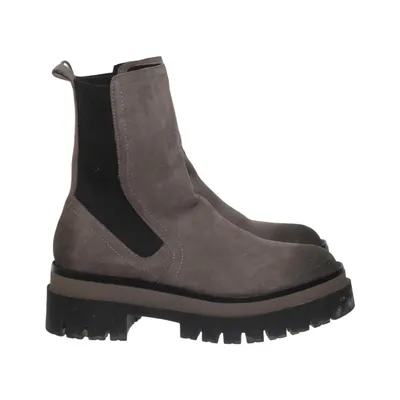 Chelsea boots (Gray) from Marco Tozzi Leather
