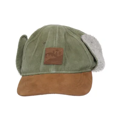 Trapper hat (Green, Brown) from Polarn O. Pyret Cotton, Polyester