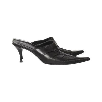 Mules (Black) from Die Die Fashion Leather