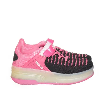 Rolschoenen (Zwart, Roze)