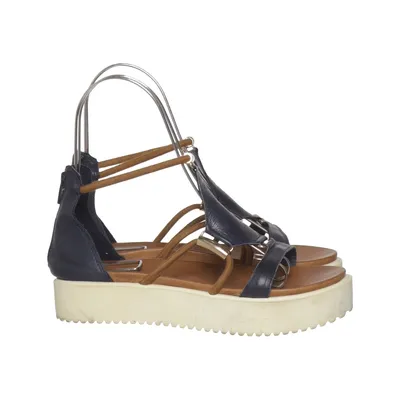 Sandales (Bleu, Marron) de Inuovo Cuir