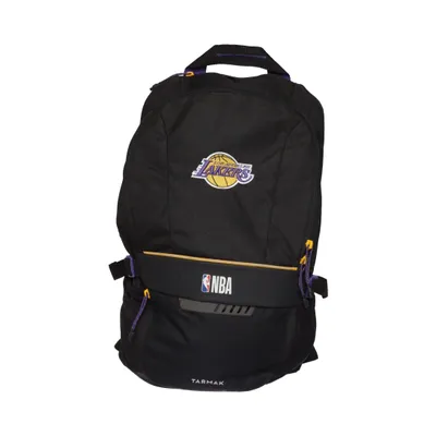 Backpack (Black, Purple, Yellow) from Los Angeles Lakers Polyester, Polyurethane