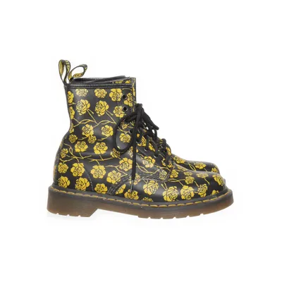 Laced boots (Black, Yellow) from Dr. Martens