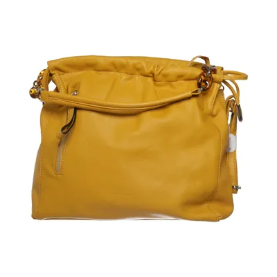 Handbag (Yellow) from David Jones Polyurethane