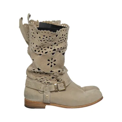 Laarzen (Beige) van Twin Set Simona Barbieri Leer