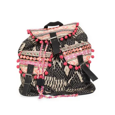 Ryggsäck (Svart, Flerfärgad) från Atmosphere Bomull, Metallfiber, Polyamid, Polyester, Viskos