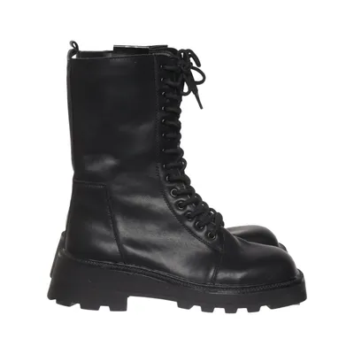 Laced boots (Black) from Sempre Leather