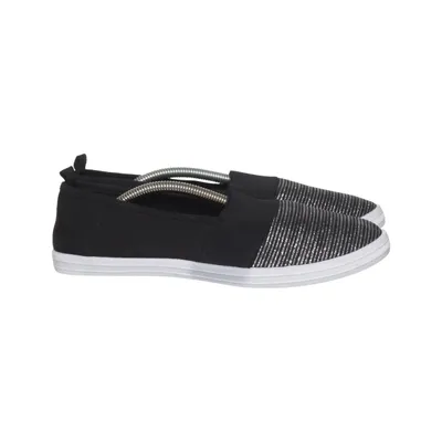 Chaussures d'été en toile (Noir, Argent) de Infinity