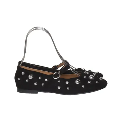 Ballet flats (Black) from Super Mode Leather