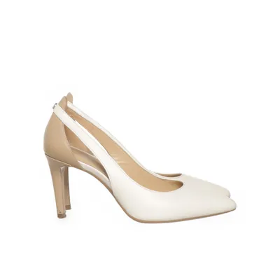 Escarpins (Beige, Blanc) de Michael Kors Cuir