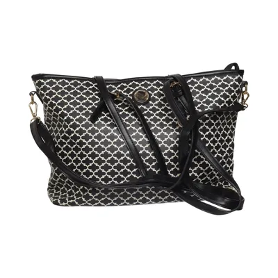 Handbag (Black, White) from NYPD