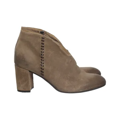 Bottes à talons (Marron) de Sneaky Steve Cuir