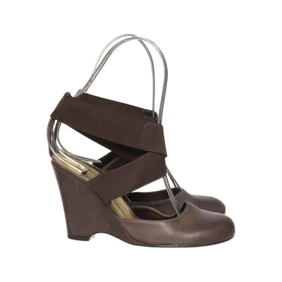 Wedges (Brown) from Rules by Mary Leather
