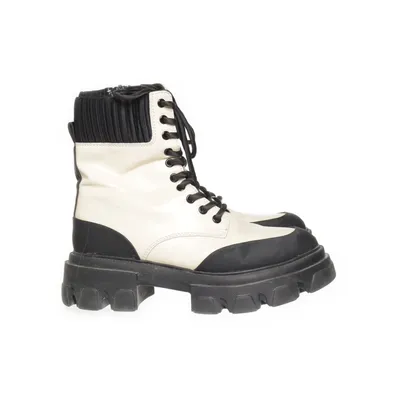 Veterlaarzen (Beige, Zwart)