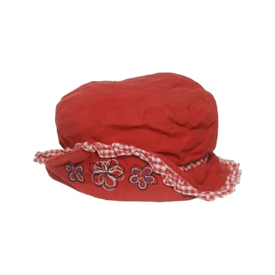 Bucket hat (Rood, Wit) Katoen
