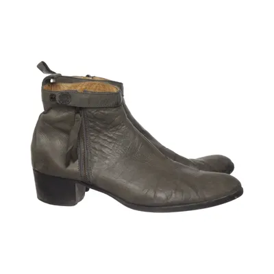 Ankle boots (Green, Gray) from Acne Jeans Leather