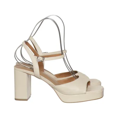 High heel sandals (Beige) from Bibi Lou Leather
