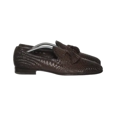 Loafers (Bruin) van Santoni Leer