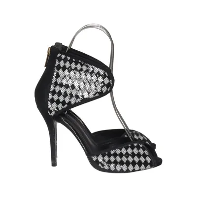 Sandales à talons hauts (Noir, Blanc) de Schutz Cuir