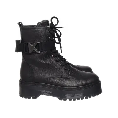 Bottes à lacets (Noir) de Bronx Cuir