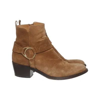 Heeled boots (Brown) from Angelo Bervicato Leather