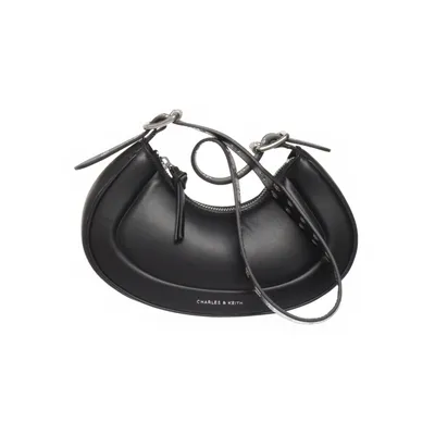Axelremsväska (Svart) från Charles & Keith Polyester, Polyuretan