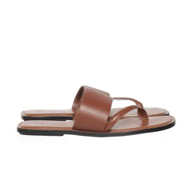 Flip-flops (Brown) from Massimo Dutti Leather