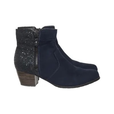 Heeled boots (Blue) from Soft Line