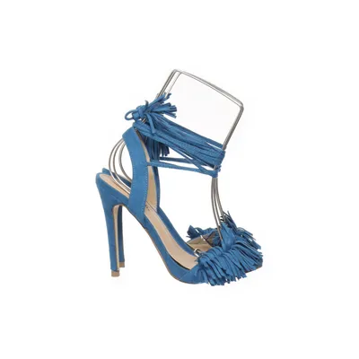 High heel sandals (Blue) from Just Fab