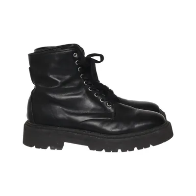 Bottes à lacets (Noir) de Sneaky Steve Cuir